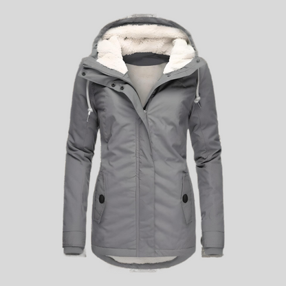 ORAVESSIA – WATERPROOF LONG JACKET WITH HOOD AND LINING