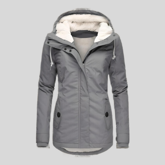 ORAVESSIA – WATERPROOF LONG JACKET WITH HOOD AND LINING