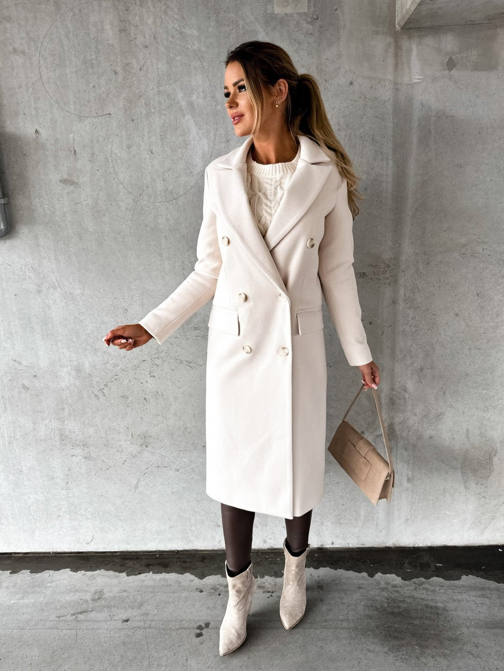 SIERRA – DOUBLE-BREASTED LONG COAT