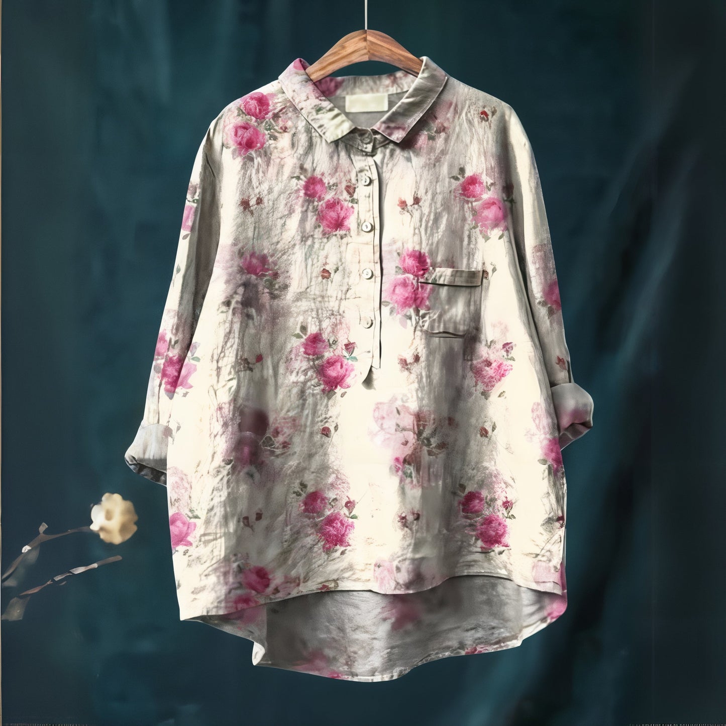 Fiona - Blouse with Romantic Floral Print