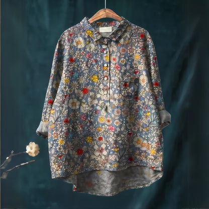 Fiona - Blouse with Romantic Floral Print