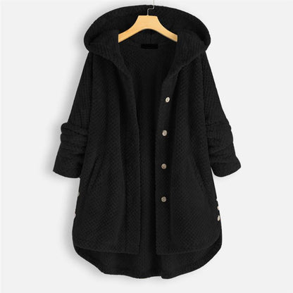 MIRA – COZY HOODED BUTTON JACKET