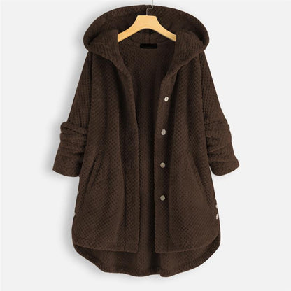 MIRA – COZY HOODED BUTTON JACKET