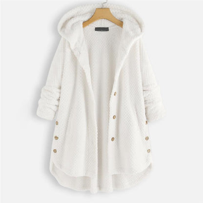 MIRA – COZY HOODED BUTTON JACKET