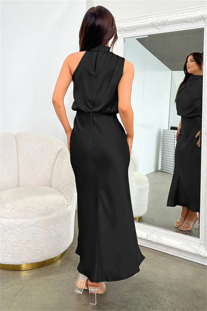 MADDIE – ELEGANT DRAPE NECK DRESS