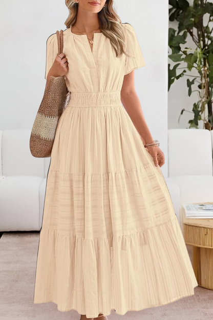 FREYA – SUNLIT CHARM TIERED MAXI DRESS