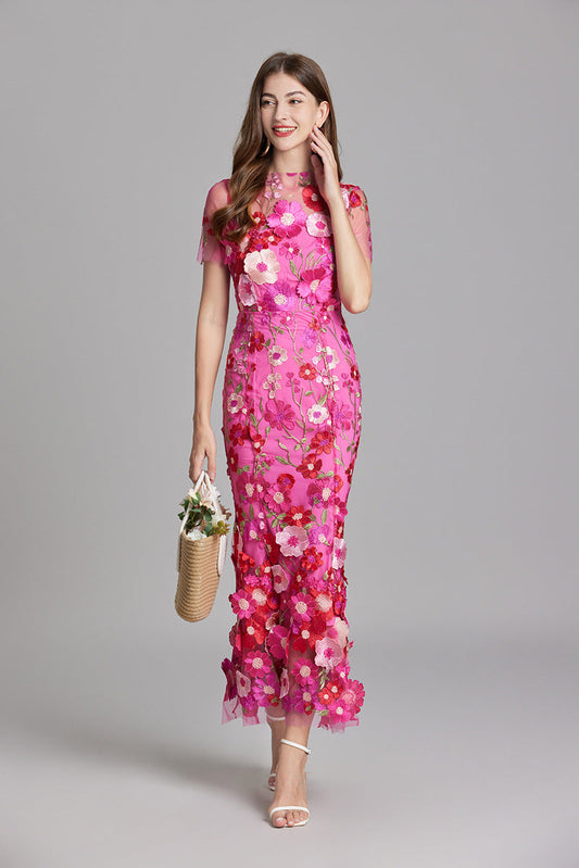 Solara - Floral Finesse Dress