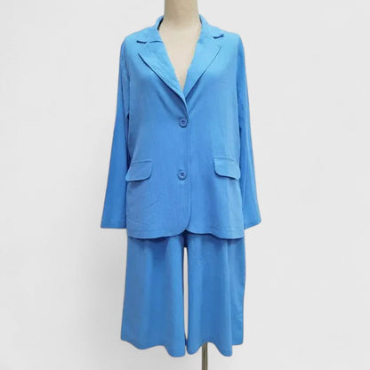 ANNA – RELAXED TAILORED SHORTS SET