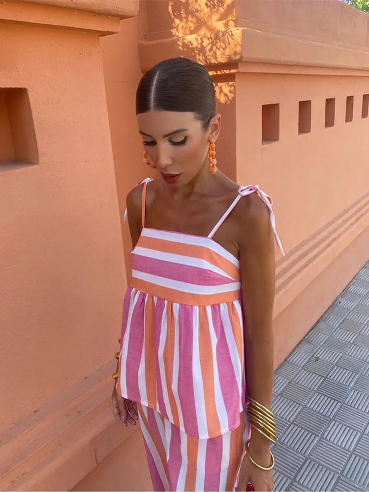 NORALISSE – SUNWALKER PRINTED TROUSERS SET