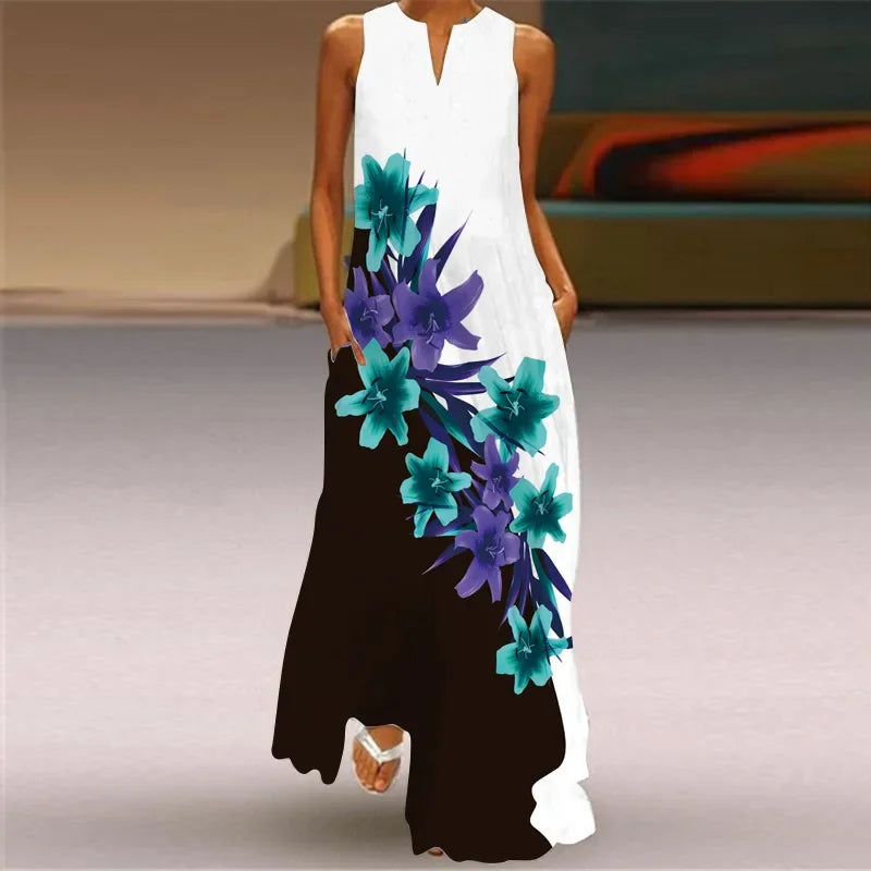 MONICA – BLOOM IN SILENCE MAXI DRESS