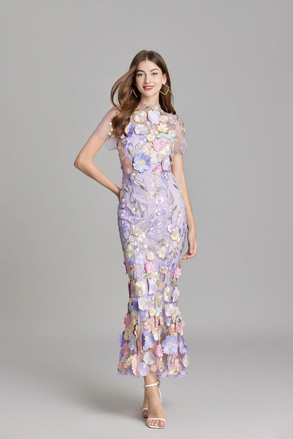 Solara - Floral Finesse Dress