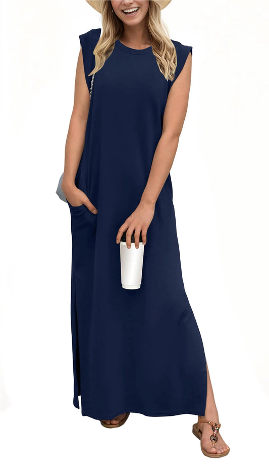 Laken - Relaxed Fit Split Maxi Dress