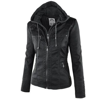 ENYA – WATERPROOF FAUX LEATHER JACKET