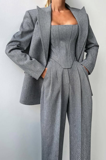 Grace | Three-Piece Set with Double-Breasted Blazer