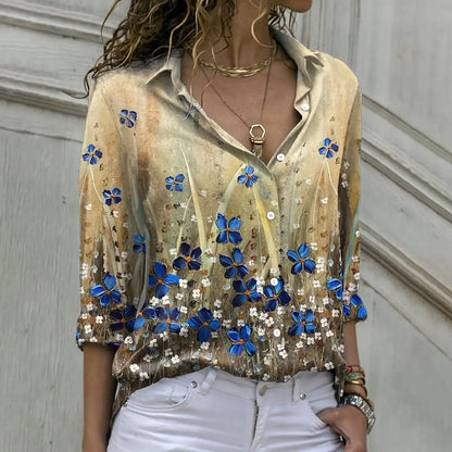 IRAVELLEA – CASUAL PRINTED BLOUSE
