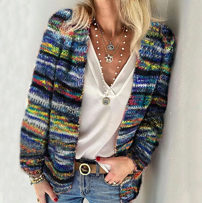 Emily - Cozy Multicolor Cardigan