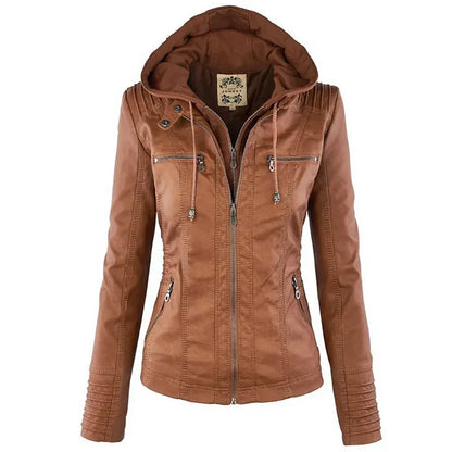 ENYA – WATERPROOF FAUX LEATHER JACKET
