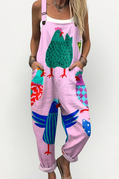 HAZEL – VINTAGE FLORAL JUMPSUIT FOR WOMEN