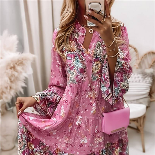 Danika - Printed Boho Dress