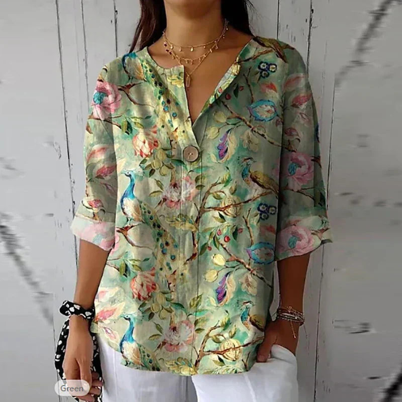 NIXIE – ELEGANT FLORAL BLOUSE