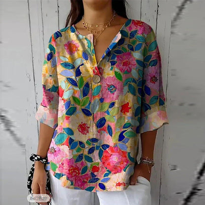 NIXIE – ELEGANT FLORAL BLOUSE