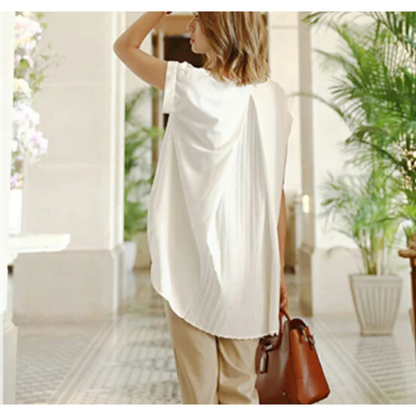 ESTRID - STYLISH SHORT SLEEVE PATCHWORK T-SHIRT
