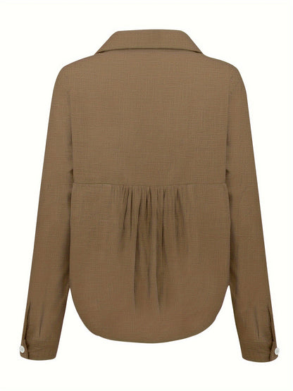 Evie – Long Sleeve Linen Shirt