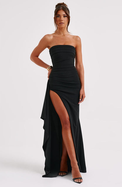 FALLON – ELEGANT STRAPLESS MAXI DRESS