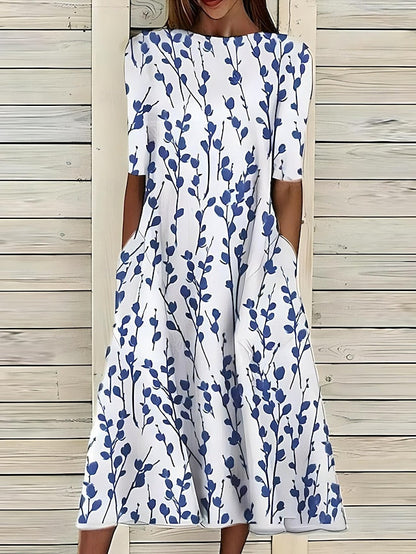 Sela – Coastal Floral Midi Dress