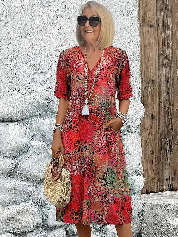 SUSAN – CAREFREE BOHO MIDI DRESS