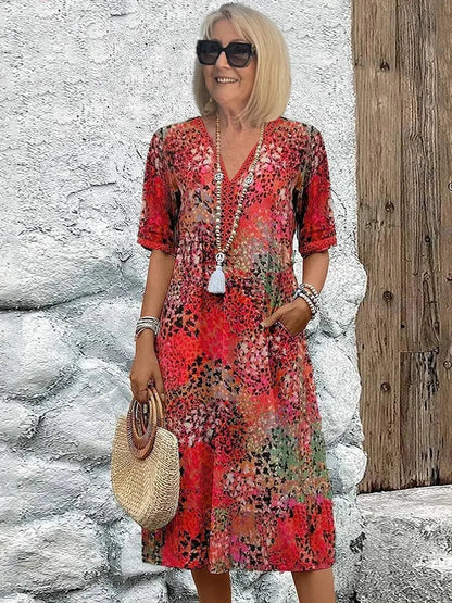 SUSAN – CAREFREE BOHO MIDI DRESS