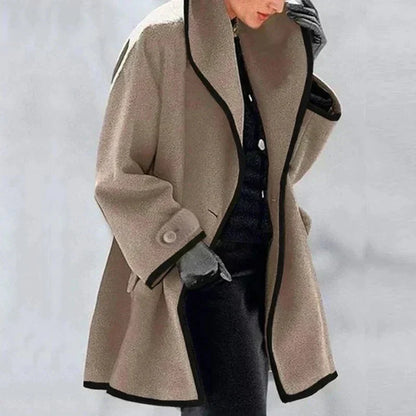 Casey | Elegant Contrast Coat