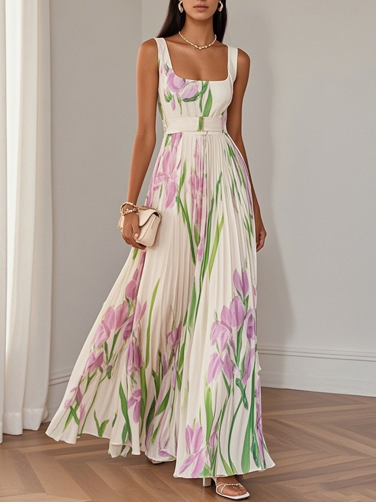 SERENA – BLOSSOMING ELEGANCE MAXI DRESS