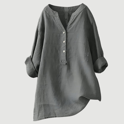 LYLA – AIRY AND COMFORTABLE LINEN TOP