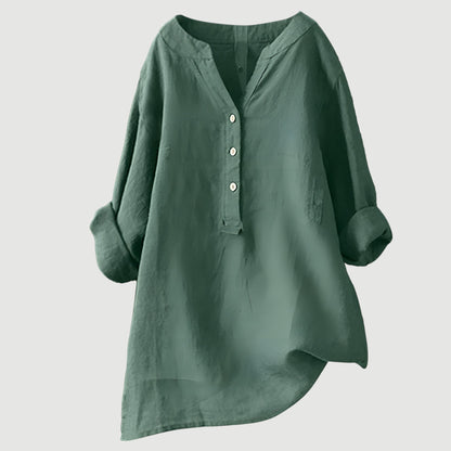 LYLA – AIRY AND COMFORTABLE LINEN TOP