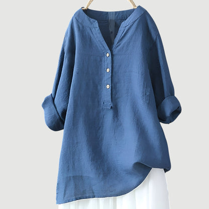 LYLA – AIRY AND COMFORTABLE LINEN TOP