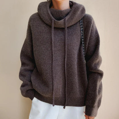 Meriam Soft Knit Hoodie with Winter Comfort