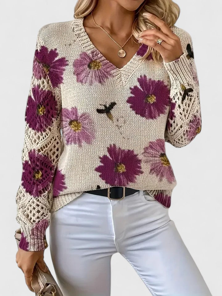 CHARLIE – BLOOMING CHARM KNIT SWEATER