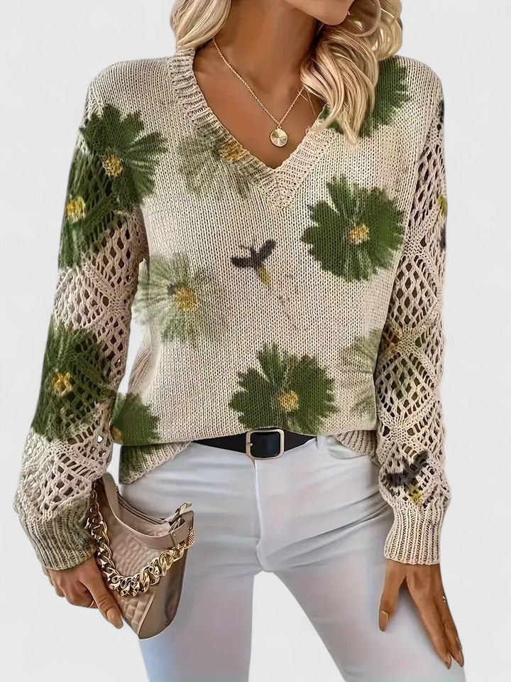 CHARLIE – BLOOMING CHARM KNIT SWEATER