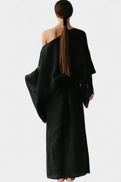 NOELLE – STYLISH LINEN & COTTON KIMONO DRESS