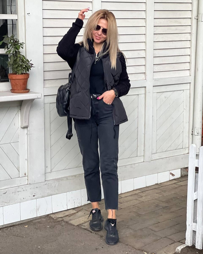 MORFA – STYLISH PATCHWORK KNITTED JACKET