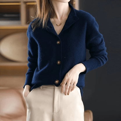CLARA – COZY CHARM BUTTON SWEATER
