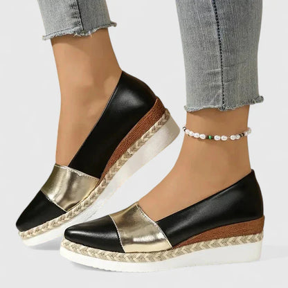 GWEN – THE METALLIC ESPADRILLE WEDGE