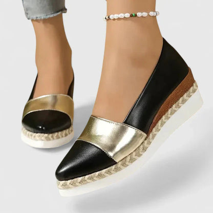 GWEN – THE METALLIC ESPADRILLE WEDGE