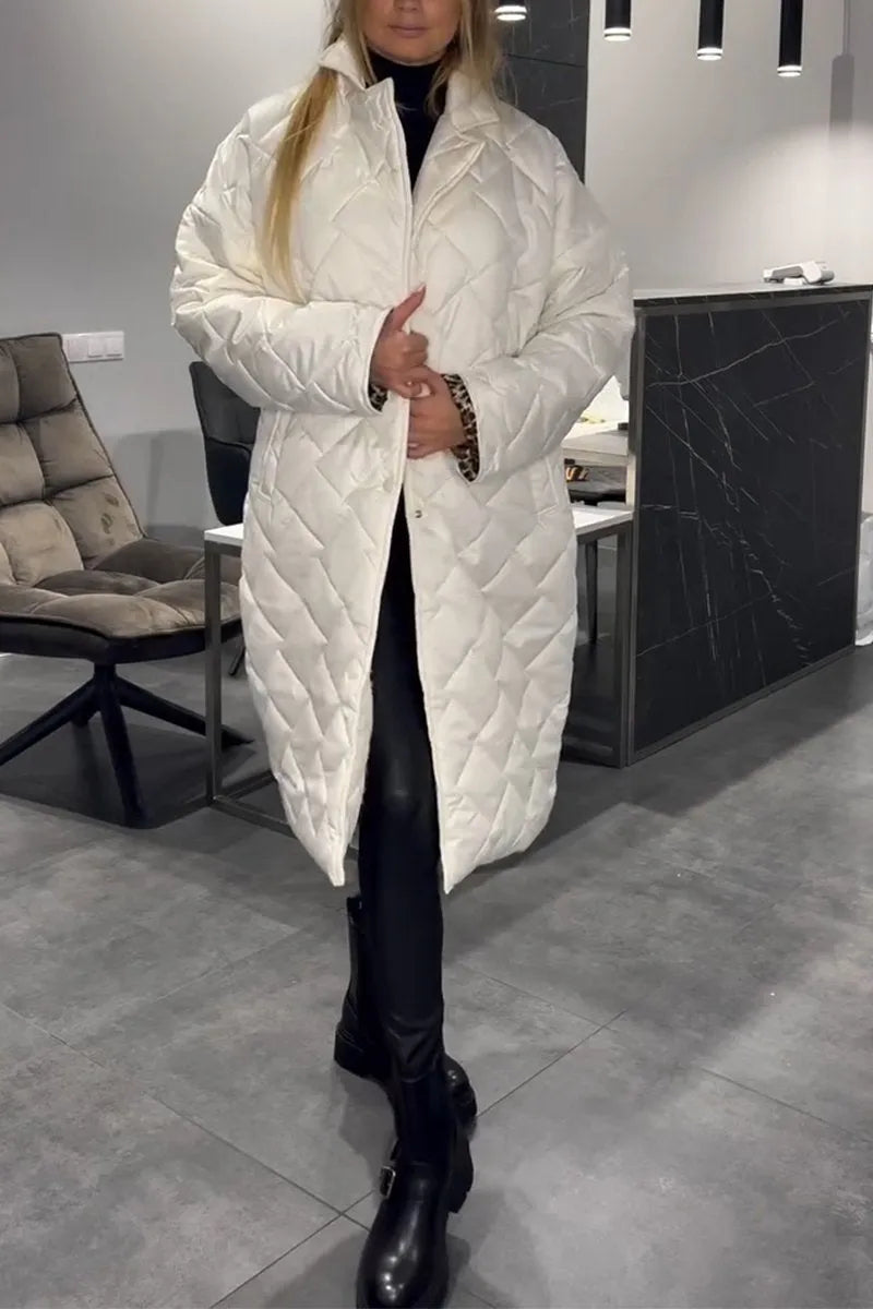 FRANCINE – THE CHIC QUILTED LONG COAT
