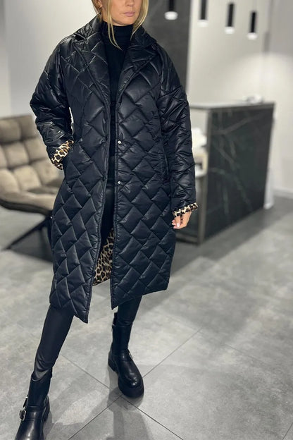 FRANCINE – THE CHIC QUILTED LONG COAT