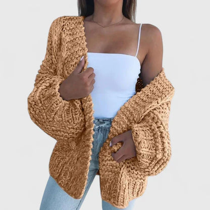 JENNY – CHUNKY KNIT OPEN CARDIGAN