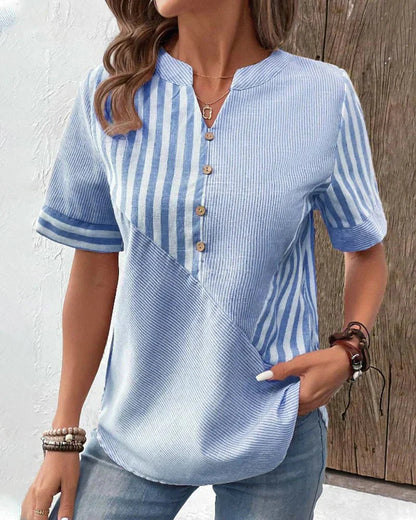 Marigold | Soft Striped Blouse