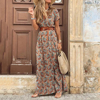 Giselle – Maxi Ibiza Dress (Includes Belt)