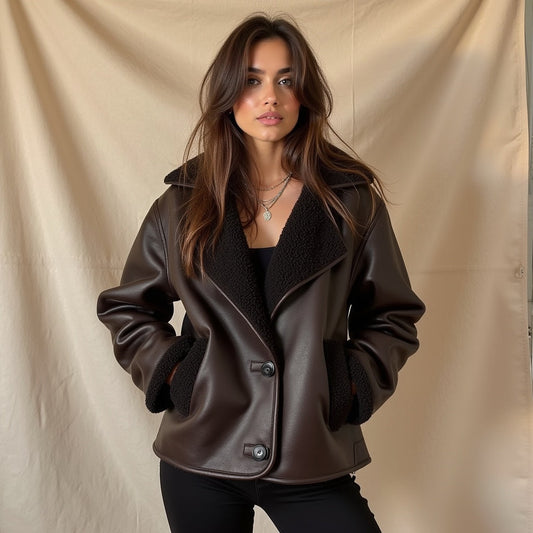 Astrid | Brown Leather Jacket